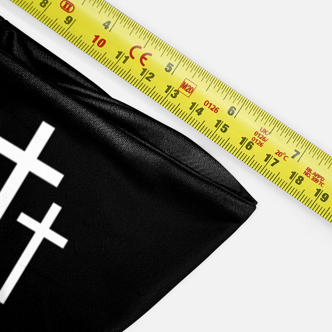 Three Crosses Black Kids Headband