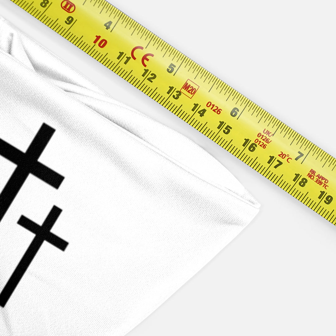 Three Crosses White Kids Headband