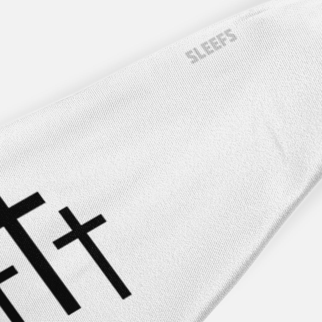 Three Crosses White Kids Headband
