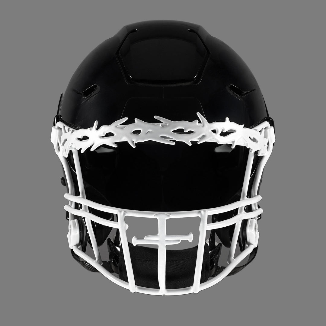 crown of helmet football Three Nail Cross Crown of Thorns Football Facemask for Riddell SpeedFlex