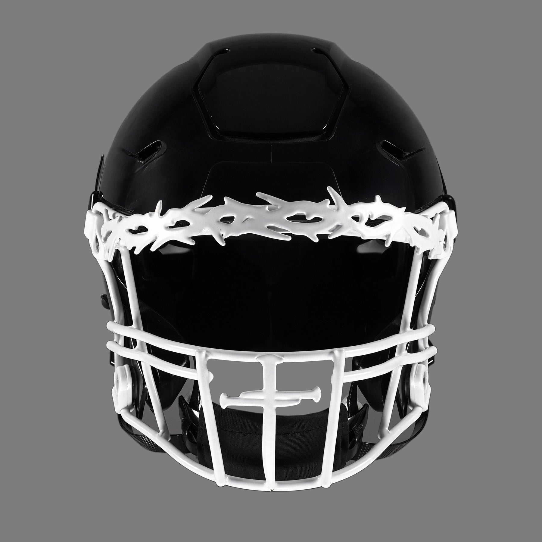 Three Nail Cross Crown of Thorns Football Facemask for Riddell