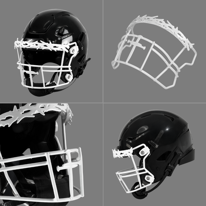 Sleefs Three Nail Cross Crown of Thorns Football Facemask for Riddell SpeedFlex Adult Sleefs Three Nail Cross Crown of Thorns Football Facemask for Riddell SpeedFlex Adult