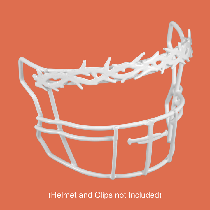 Three Nail Cross Crown of Thorns Football Facemask for Riddell SpeedFlex