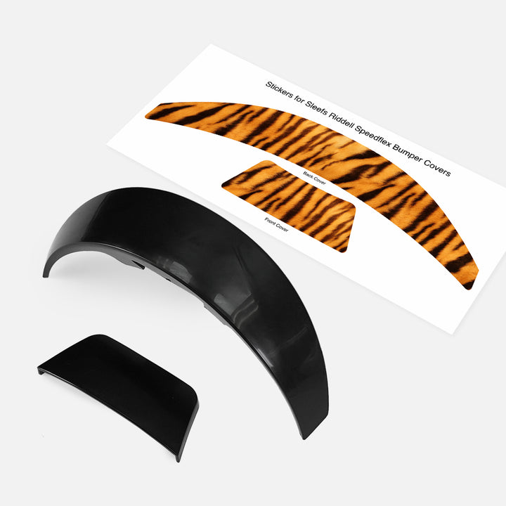 Tiger Fur Riddell Speedflex Front and Back Bumper Sticker Kit