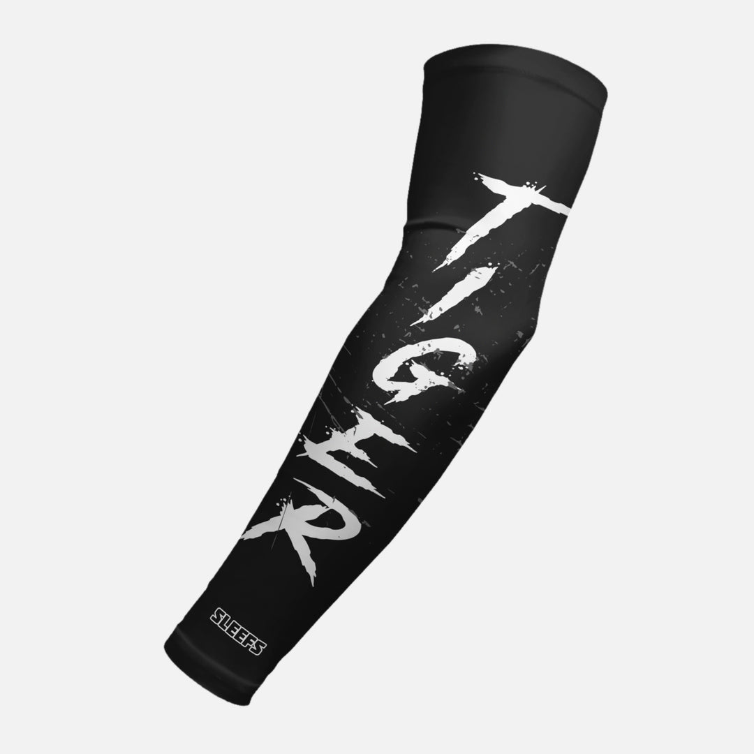 Tiger Grunge Script Arm Sleeve