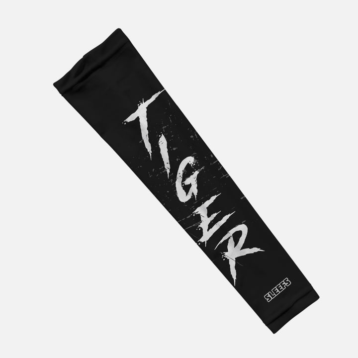 Tiger Grunge Script Kids Arm Sleeve