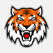 Tiger Head Sticker