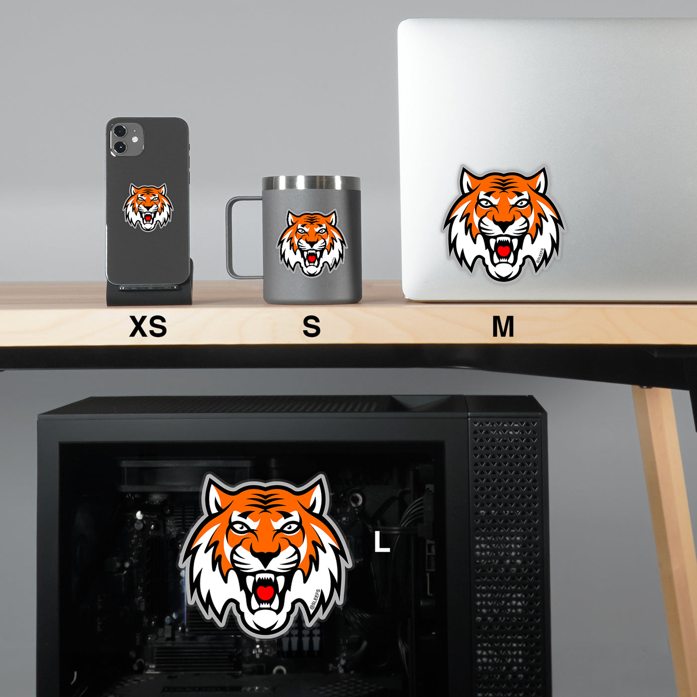 Tiger Head Sticker