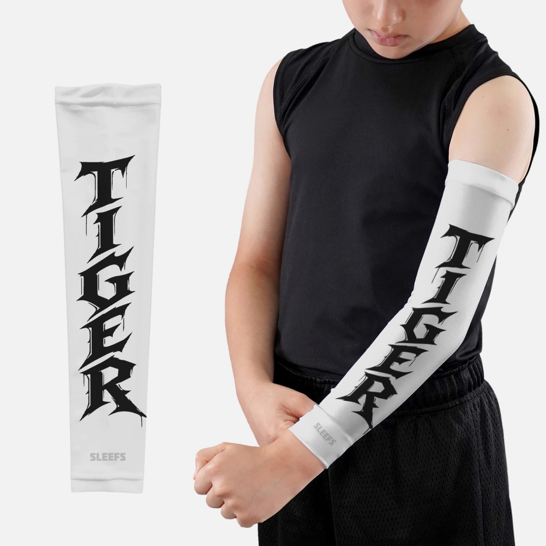 Tiger Razor Script Kids Arm Sleeve