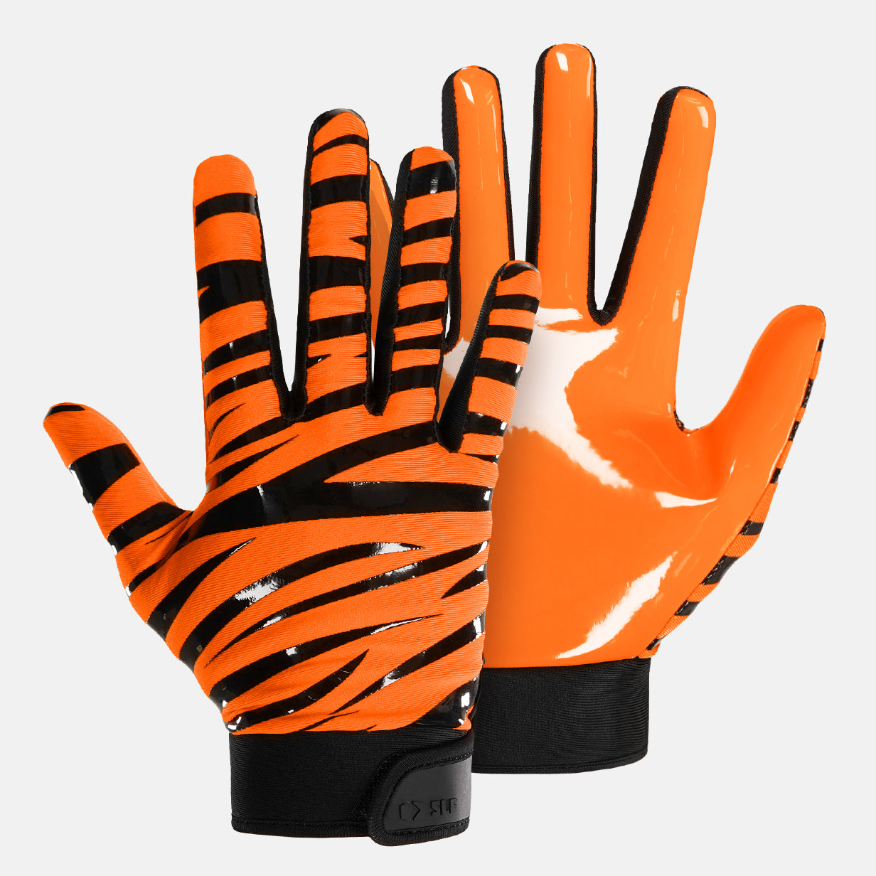 Tiger Stripes Sticky Football Receiver Gloves