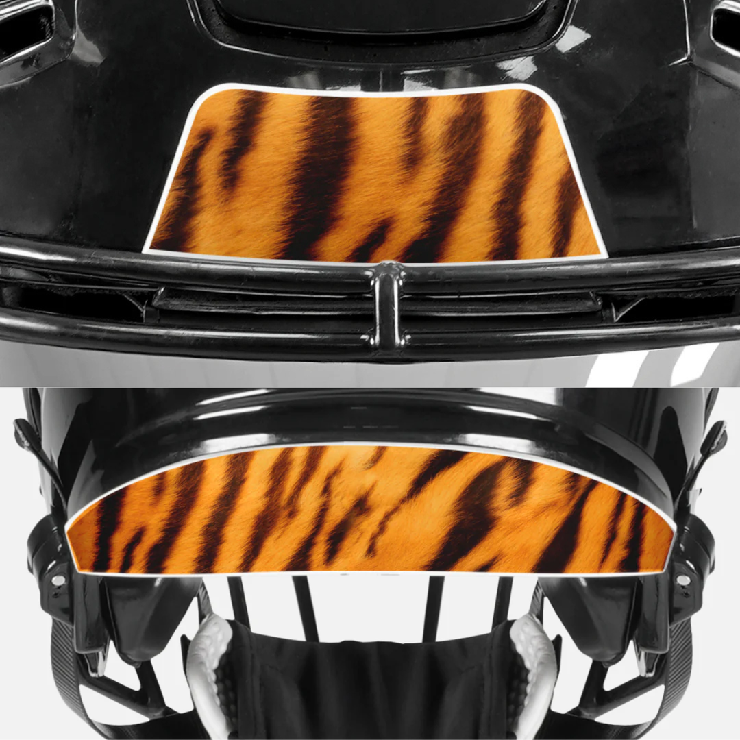 Tiger Fur Riddell Speedflex Front and Back Bumper Sticker Kit
