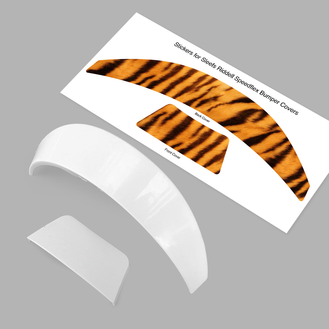 Tiger Fur Riddell Speedflex Front and Back Bumper Sticker Kit