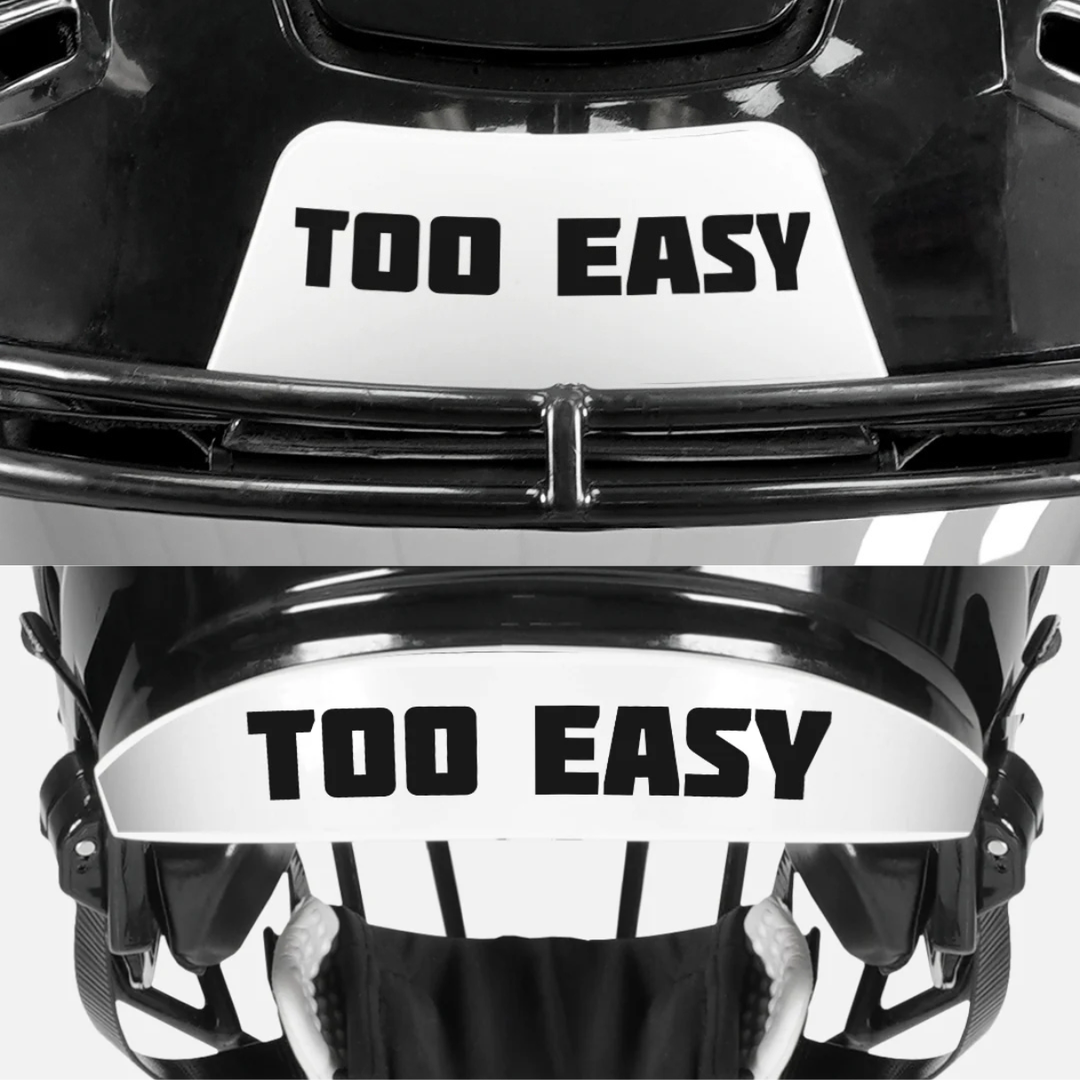 Too easy Riddell Speedflex Front and Back Bumper Sticker Kit