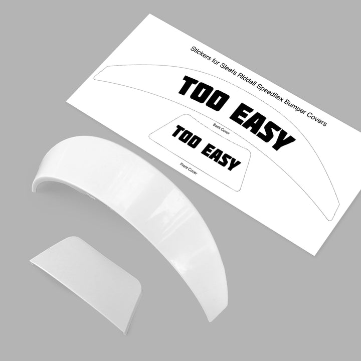Too easy Riddell Speedflex Front and Back Bumper Sticker Kit