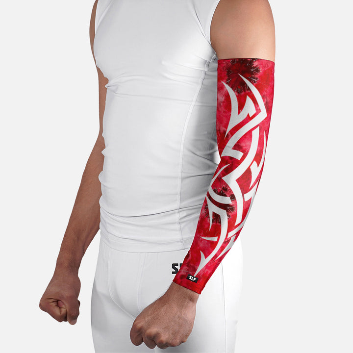 Tribal Tie Dye Red Arm Sleeve