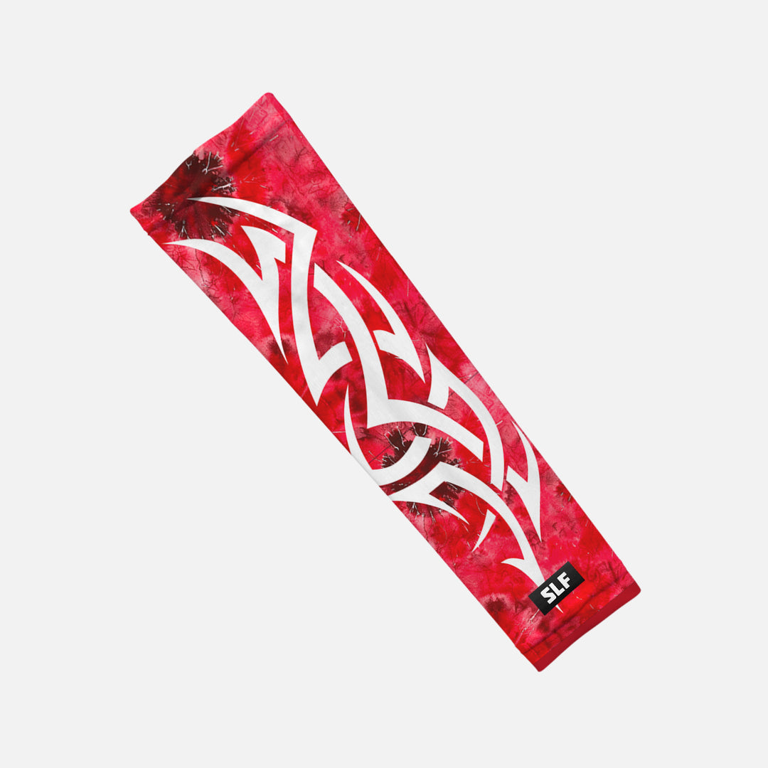 Tribal Tie Dye Red Kids Arm Sleeve