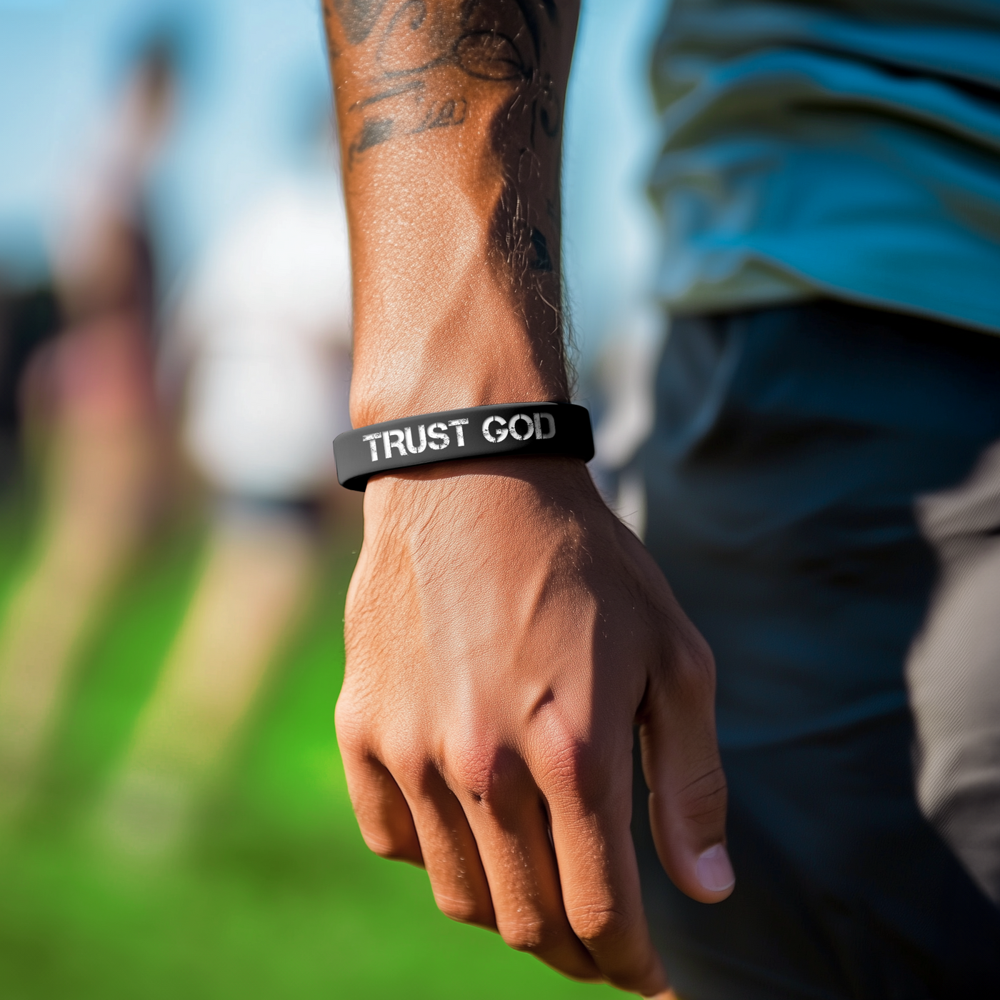 Trust God Motivational Wristband