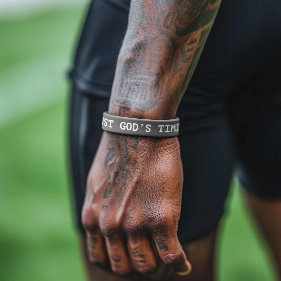 Trust God's Timing Motivational Wristband