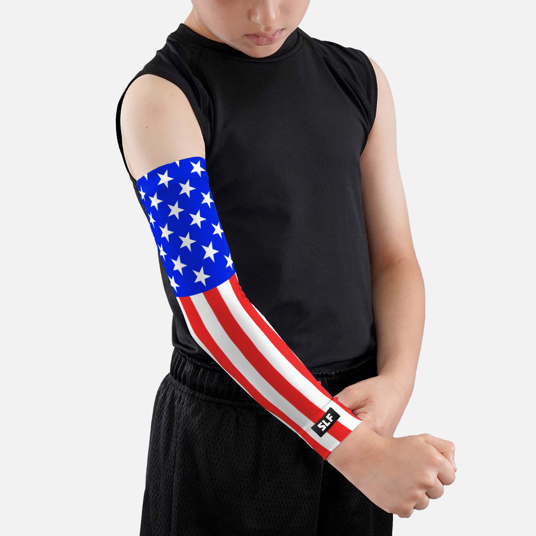 USA American Flag Kids Arm Sleeve