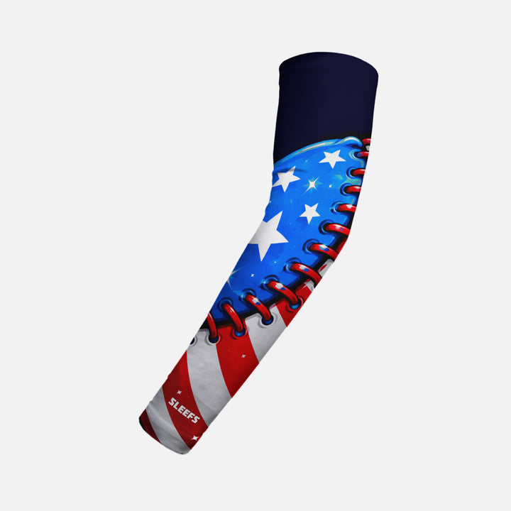 USA Baseball Flag Kids Arm Sleeve