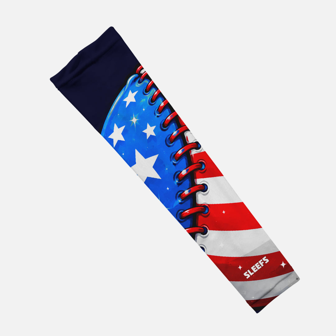 USA Baseball Flag Kids Arm Sleeve