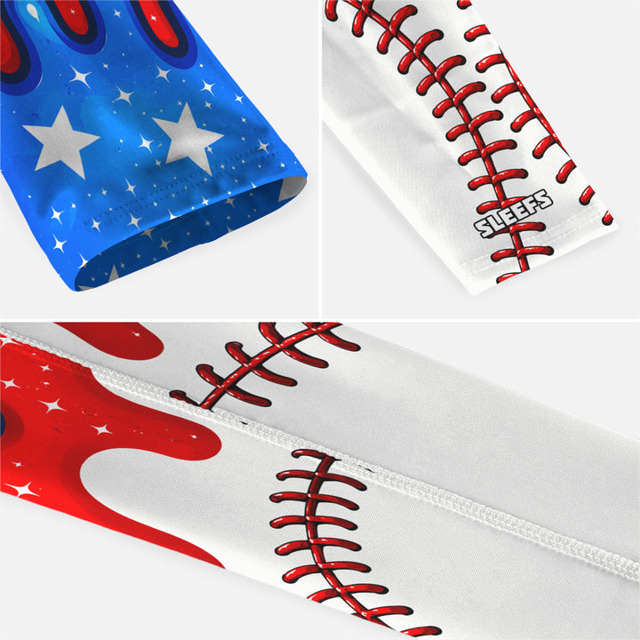 USA Baseball Patriot Stitch Kids Arm Sleeve