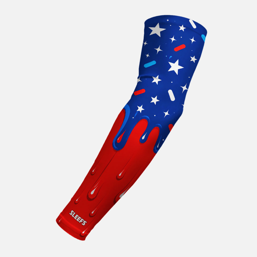 USA Baseball Sprinkles Drip Arm Sleeve