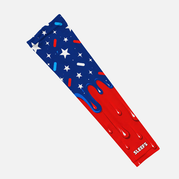 USA Baseball Sprinkles Drip Kids Arm Sleeve