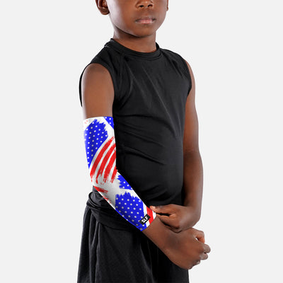 USA Brushed Flag Kids Arm Sleeve