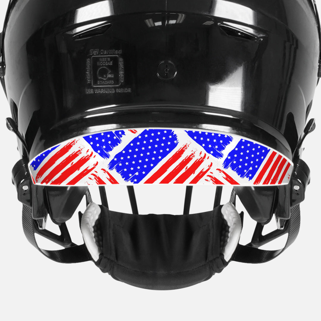 USA Brushed Flag Riddell Speedflex Front and Back Bumper Sticker Kit