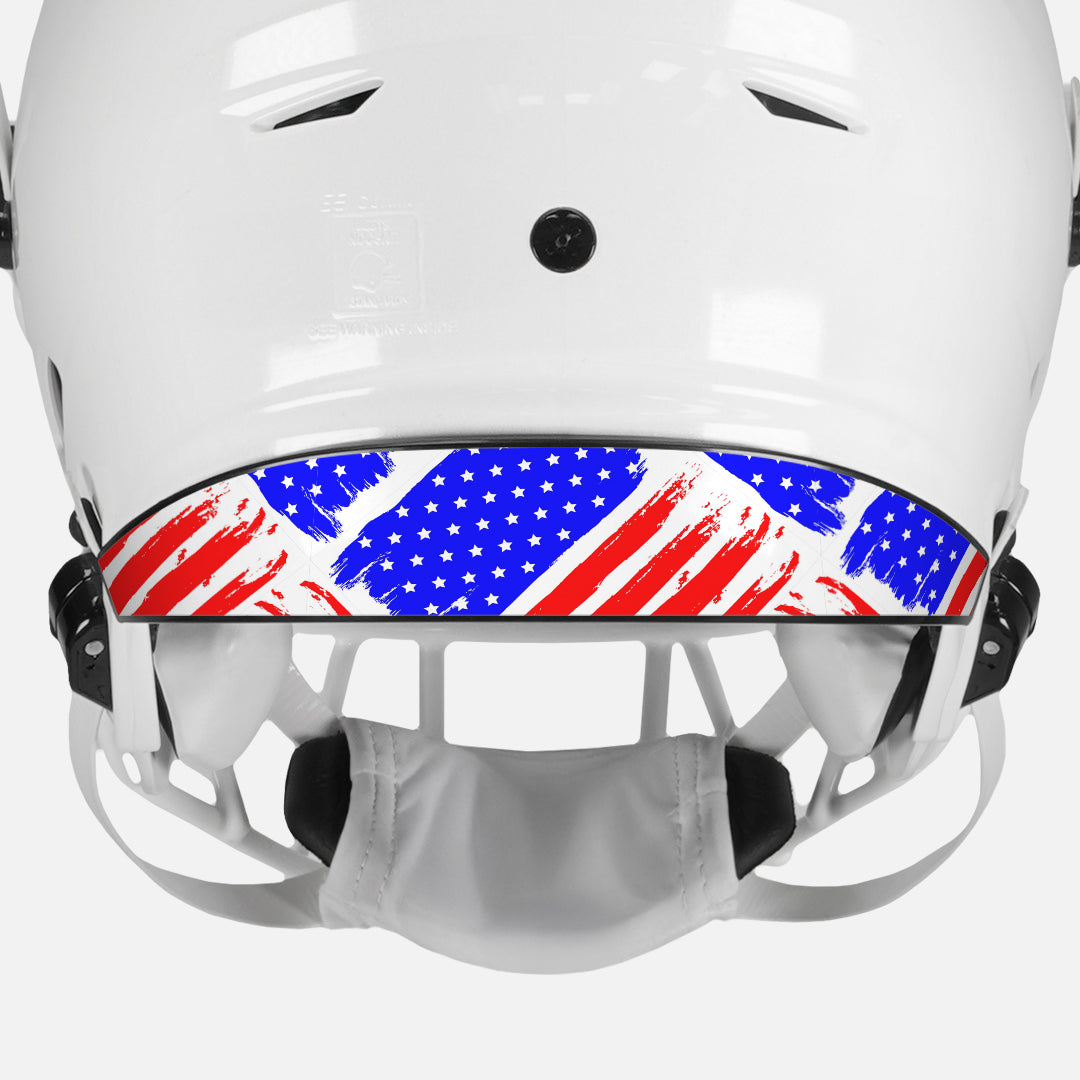 Sleefs USA Brushed Flag Riddell Speedflex Front and Back Bumper Sticker Kit