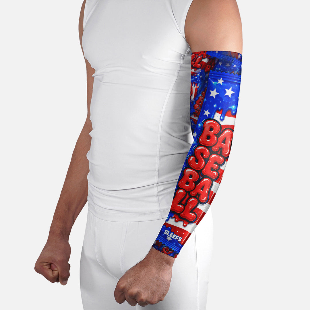 USA Bubblegum Baseball Arm Sleeve