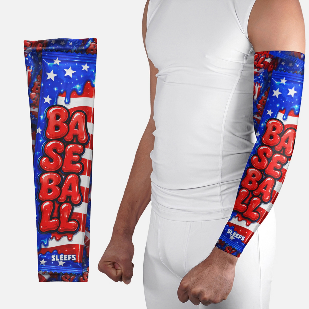 USA Bubblegum Baseball Arm Sleeve