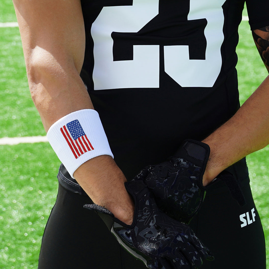 USA Flag Drip Wristband