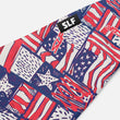 USA Flag Grid 2 Muted Color Headband