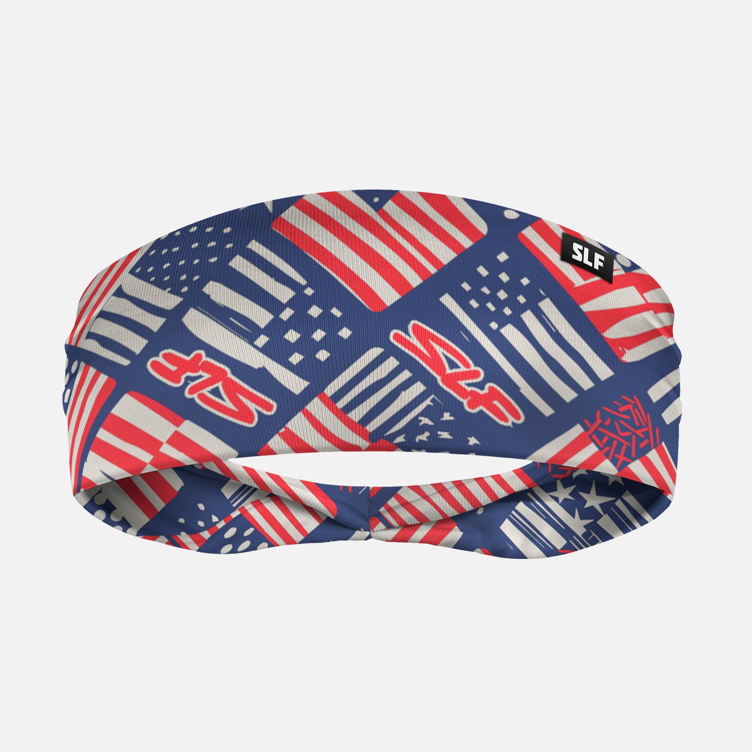 USA Flag Grid Muted Color Headband