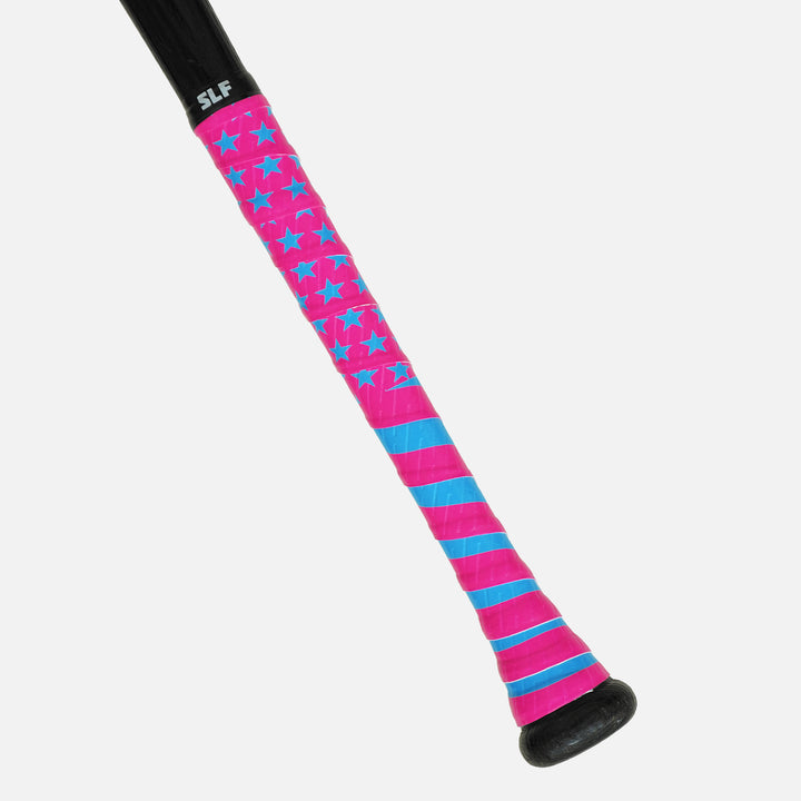 USA Flag Magenta Light Blue Bat Grip