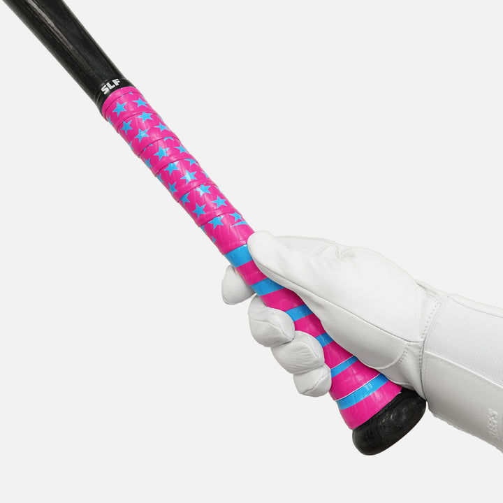 USA Flag Magenta Light Blue Bat Grip