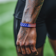 USA Flag Motivational Wristband