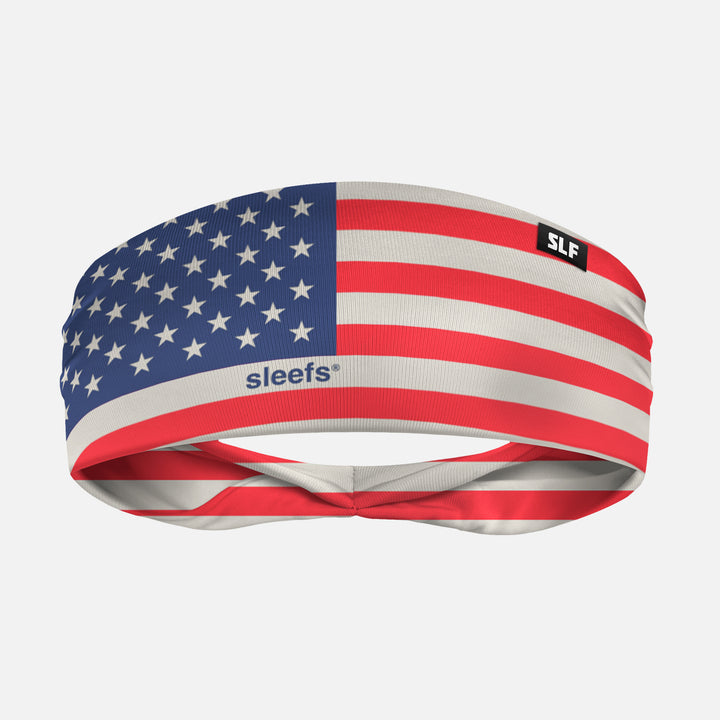 USA Flag Sleefs Muted Color Headband
