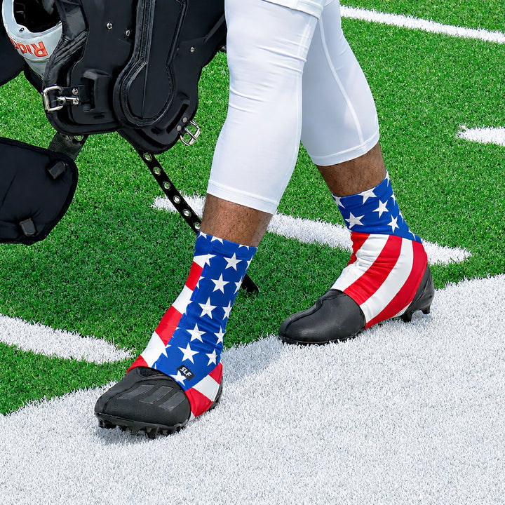 USA American Flag Spats / Cleat Covers
