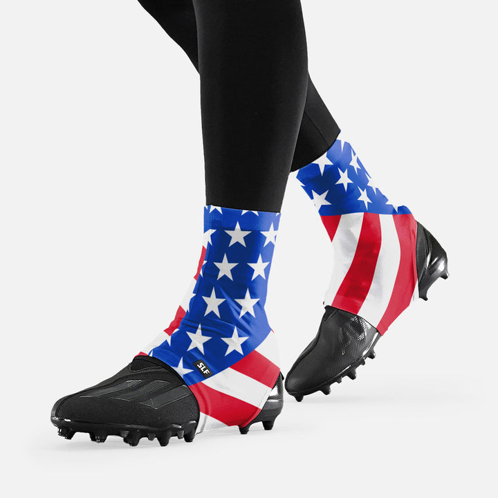 USA American Flag Spats / Cleat Covers