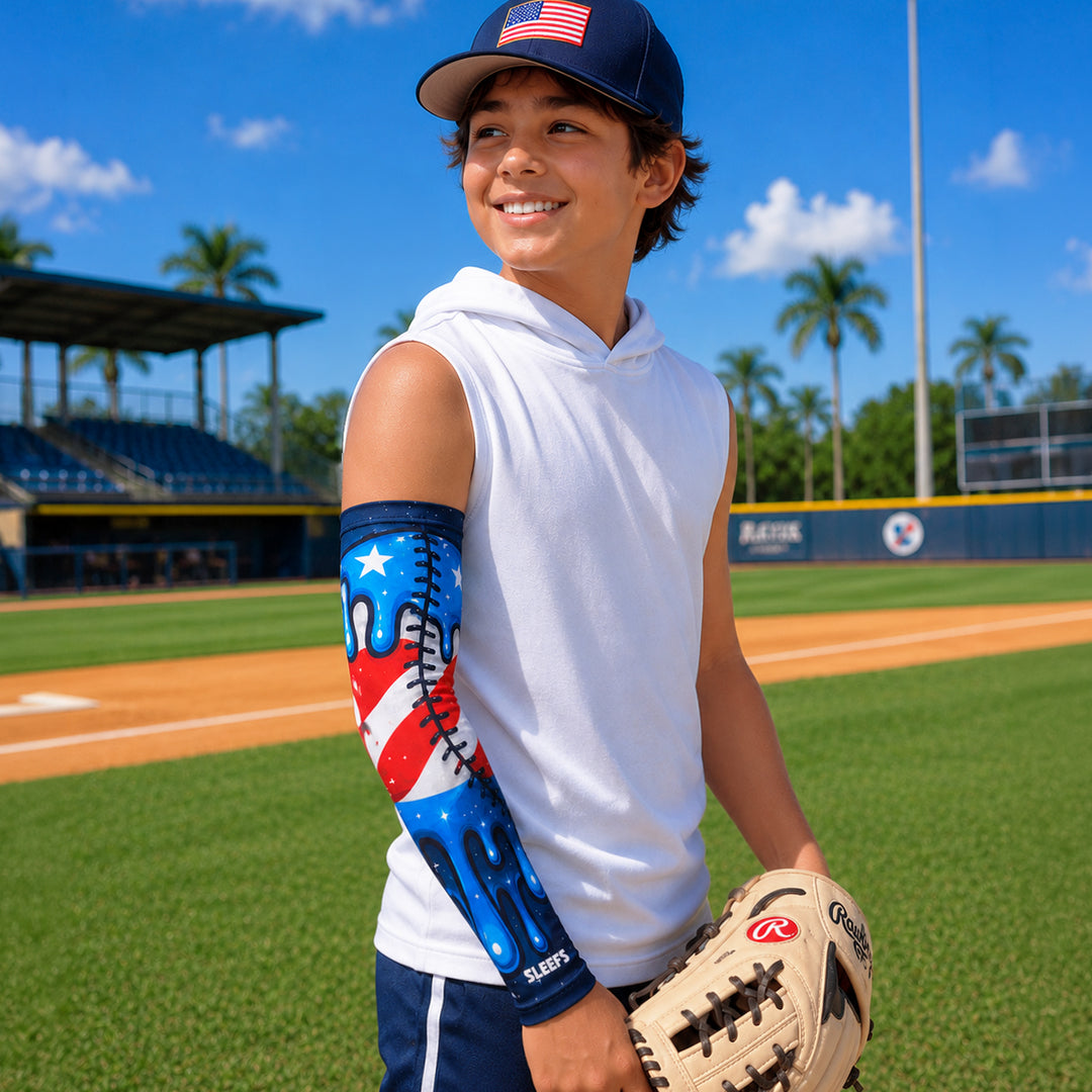 USA Baseball Space Ball Kids Arm Sleeve