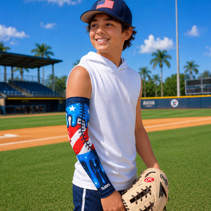 USA Baseball Space Ball Kids Arm Sleeve