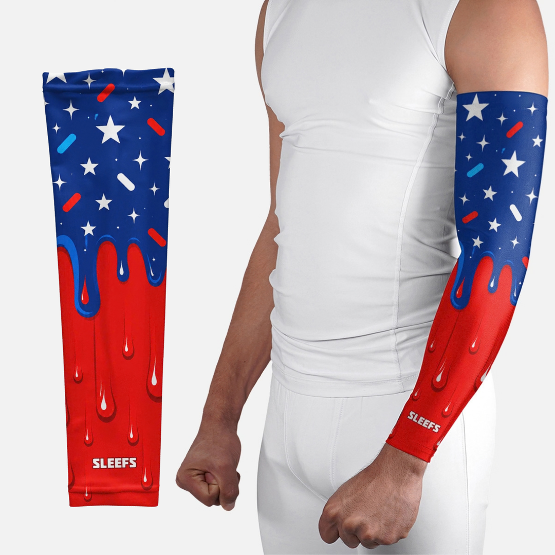 USA Baseball Sprinkles Drip Arm Sleeve
