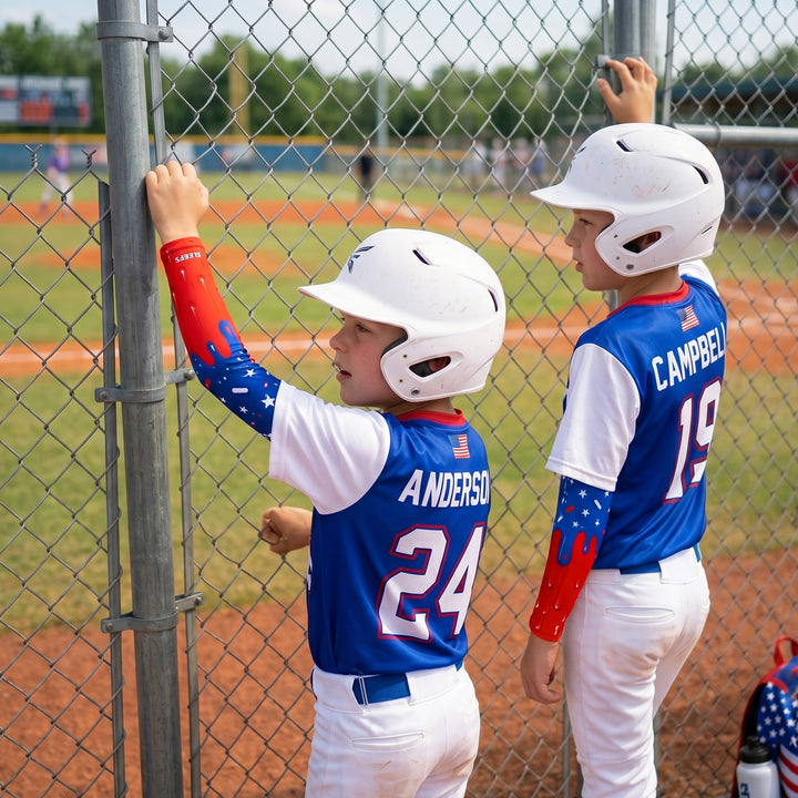 USA Baseball Sprinkles Drip Kids Arm Sleeve