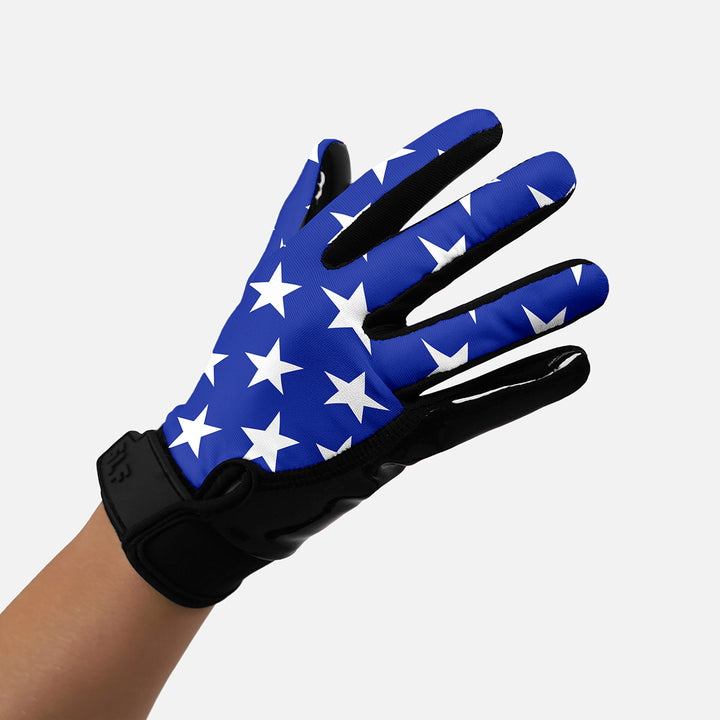 USA Flag Sticky Football Receiver Gloves