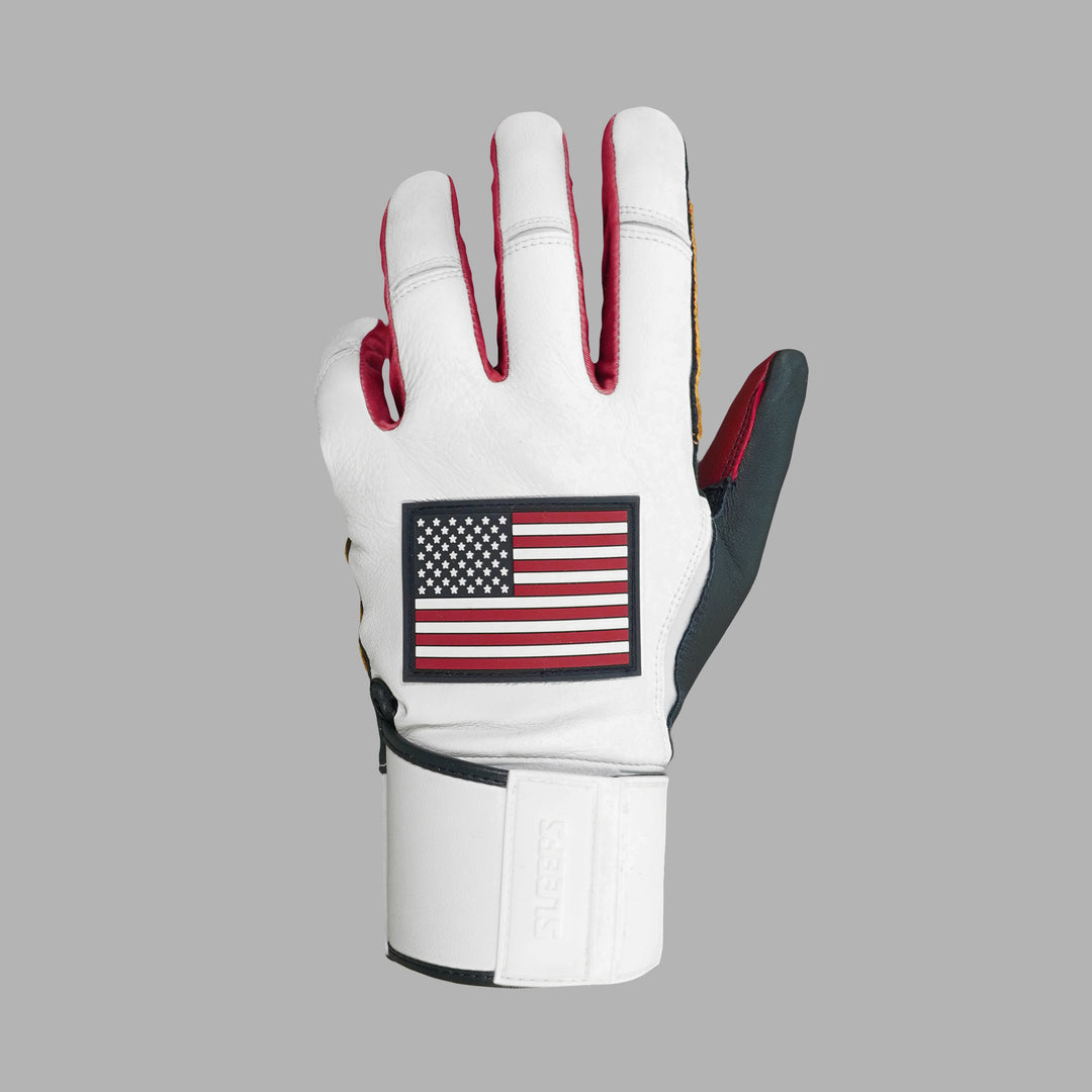 USA Flag Baseball Batting Gloves