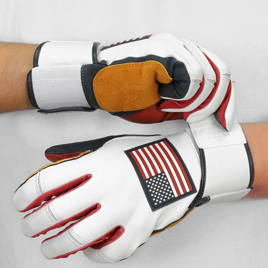 USA Flag Baseball Batting Gloves