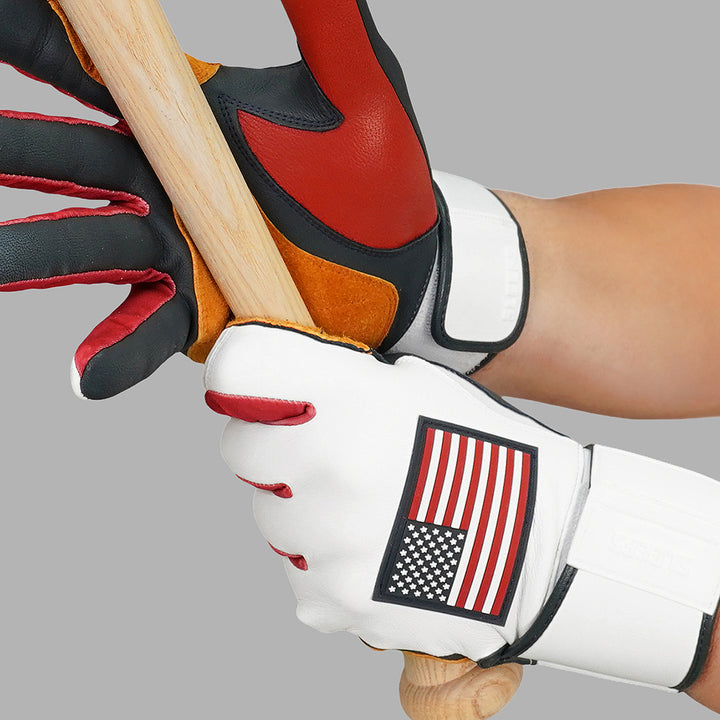 USA Flag Baseball Batting Gloves